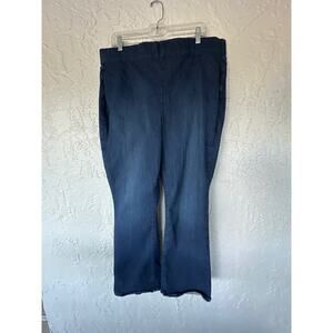 NYDJ Pull-On Slim Bootcut Jeans- Kenzie - Size 1X (14/16) - Dark Wash - Cute!